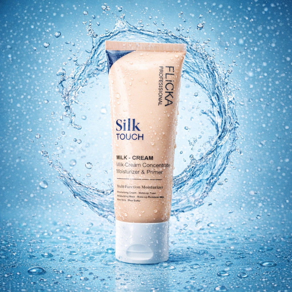 Flicka Silk Touch Milk-Cream Moisturizer, Primer & Makeup Base – 60g
