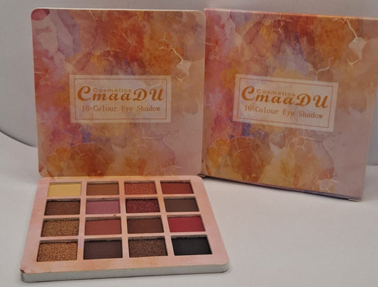 16-Color Makeup Eyeshadow Palette | Matte & Shimmer Shades