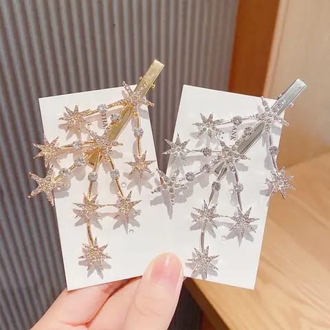 Korean Star Hair Clips – Set of 2 | Cute & Elegant Hair Accessories