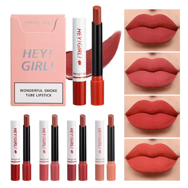 4-in-1 Matte Lipstick Set – Long-Lasting, Non-Sticky & Trendy Lip Color.