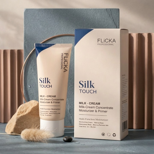 Flicka Silk Touch Milk-Cream Moisturizer, Primer & Makeup Base – 60g