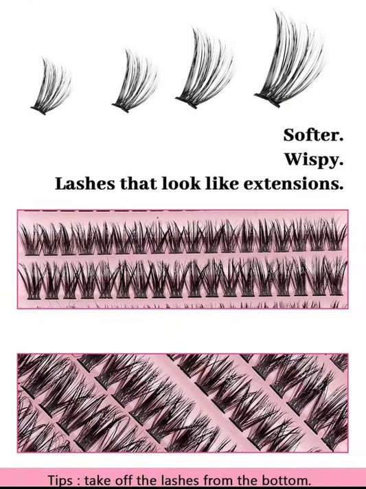 3 In 1 Permanent Eyelash Extension Set Professional Lash Kit | Thick