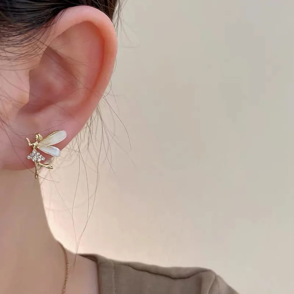 Korean-Style Fairy Stud Earrings - Jewelry Product Designed For Styling And Daily Outfit Routine