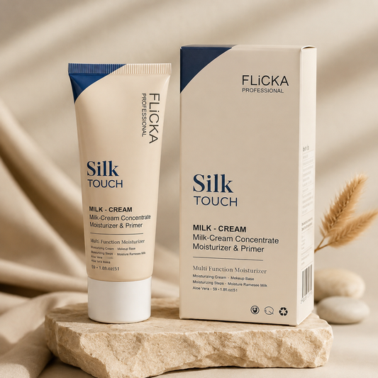 Flicka Silk Touch Milk-Cream Moisturizer, Primer & Makeup Base – 60g